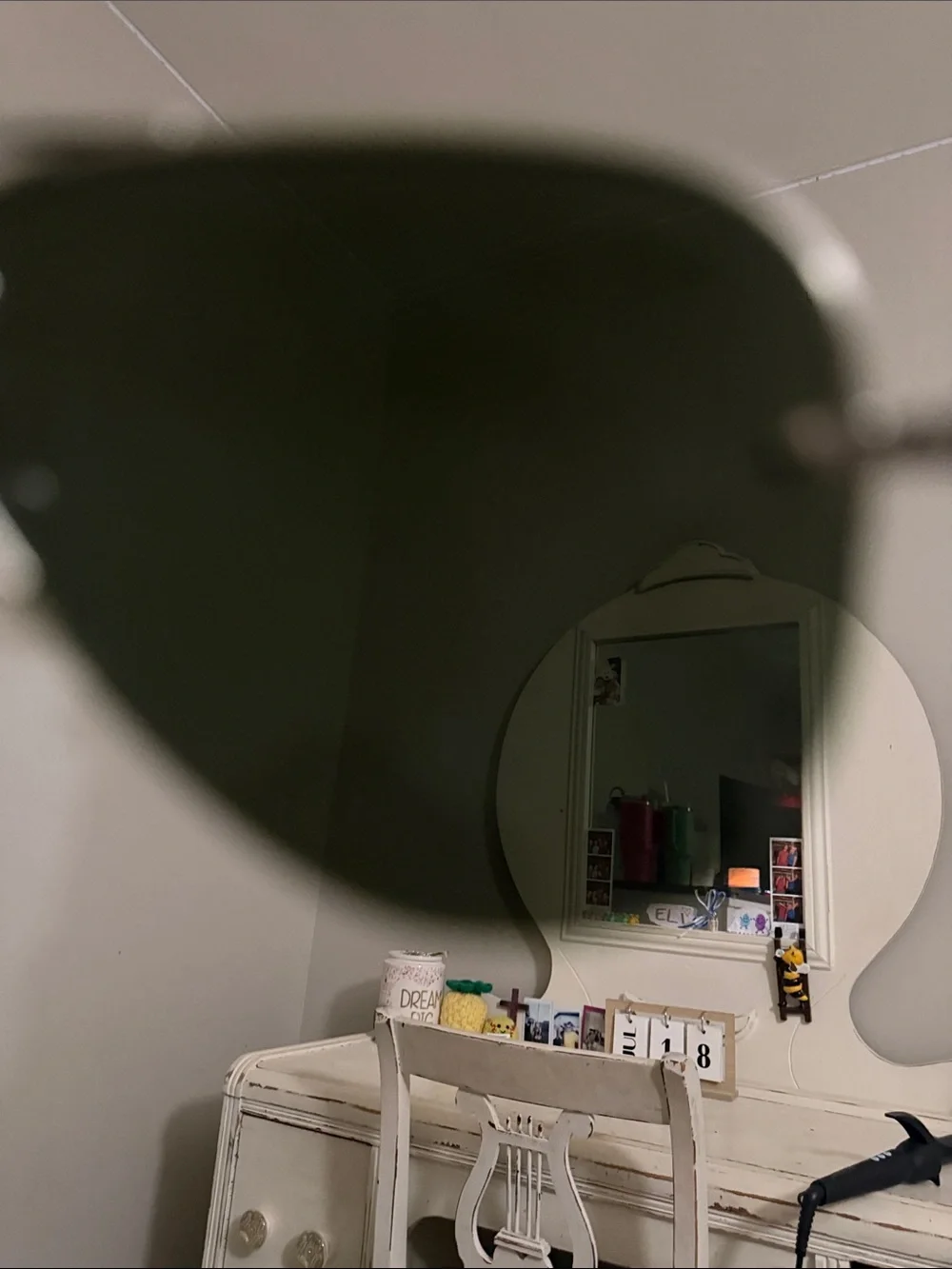 Ray-Ban Silver Frame Sunglasses with Mirrored Blue Lenses